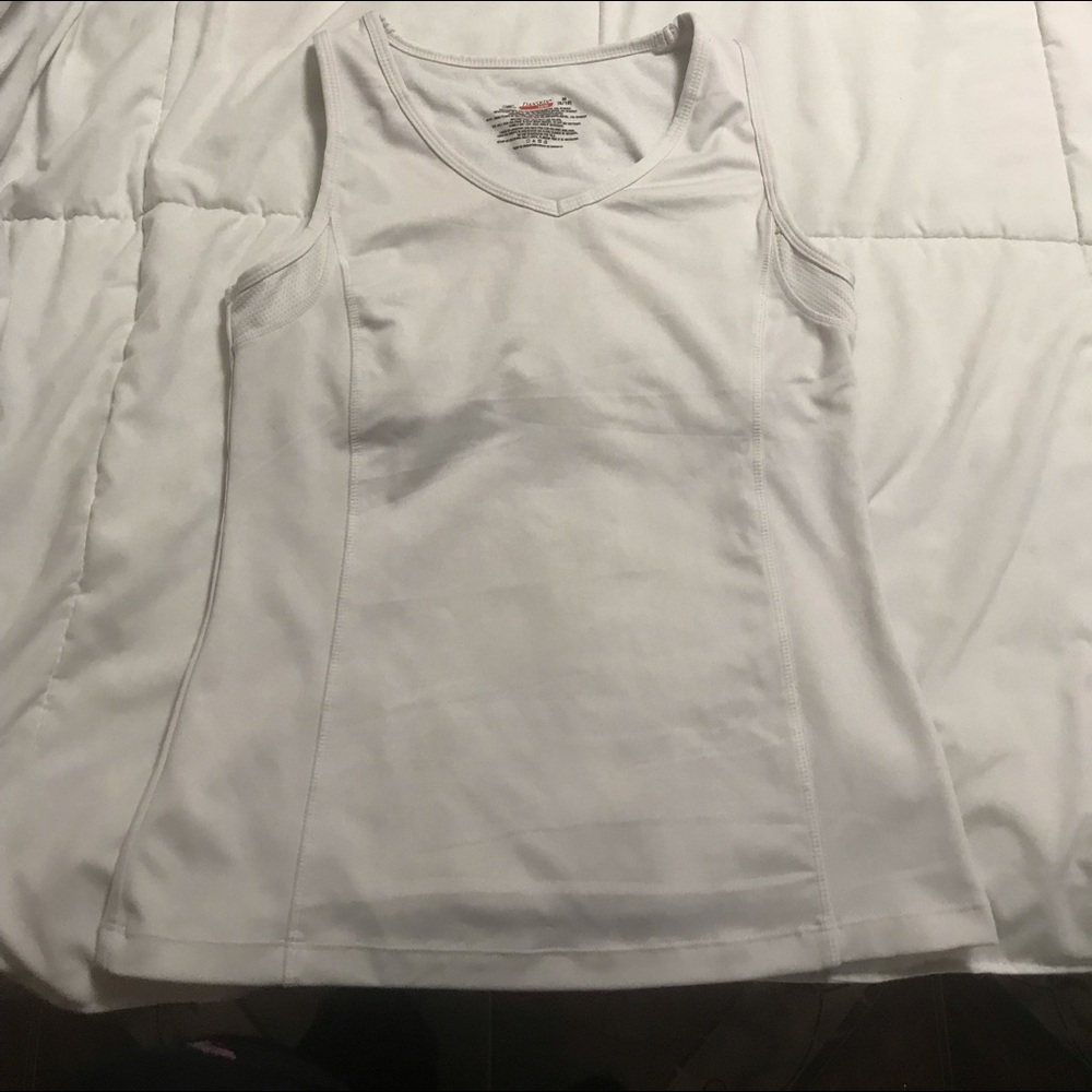 White running tank top Danskin